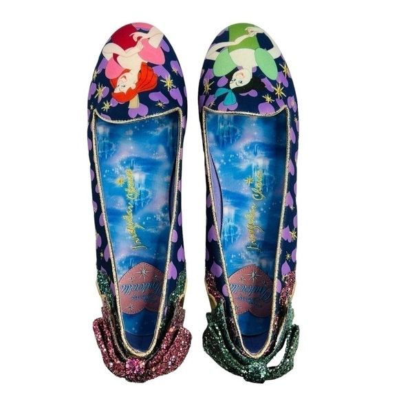 Irregular Choice x Disney Cinderella Ugly Sisters Flats Navy Purple Size 41 NEW - Picture 5 of 16